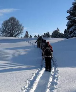 rando dans la neige